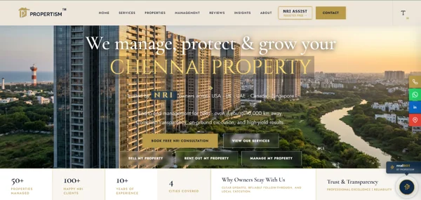 Propertism Chennai NRI Property Platform